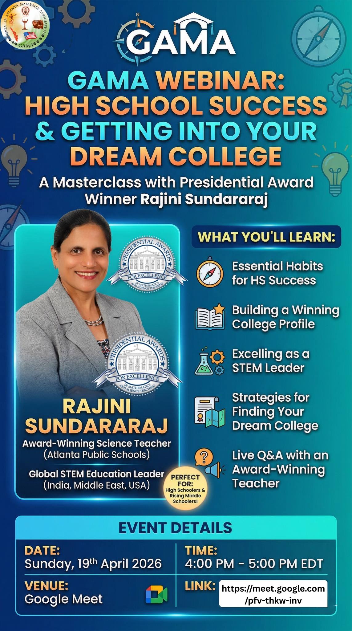 High School Success Seminar Flyer